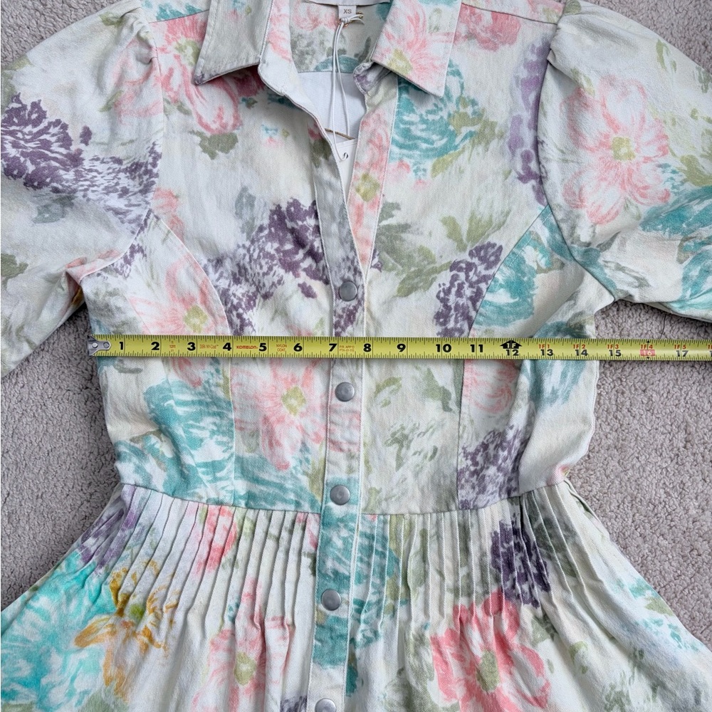 Love the Label NWT Liane Women's Denim Floral Dress Size‎ XS Etham Floral Print - Picture 12 of 12